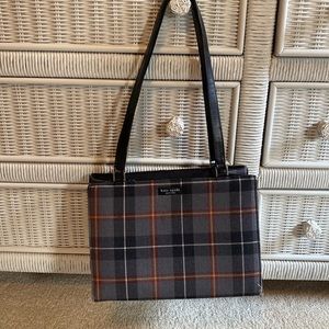 Vintage Kate Spade Grey Flannel bag